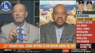 [FULL] PIT | Bigger deal: Aaron Judge hitting 63 HR or Shohei Ohtani going 1st 50/50 – Wilbon debate