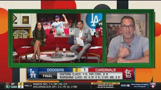 MLB Network | Mark Derosa reacts Shohei Ohtani HR, Clayton Kershaw pitches Dodgers top Cardinals 2-1