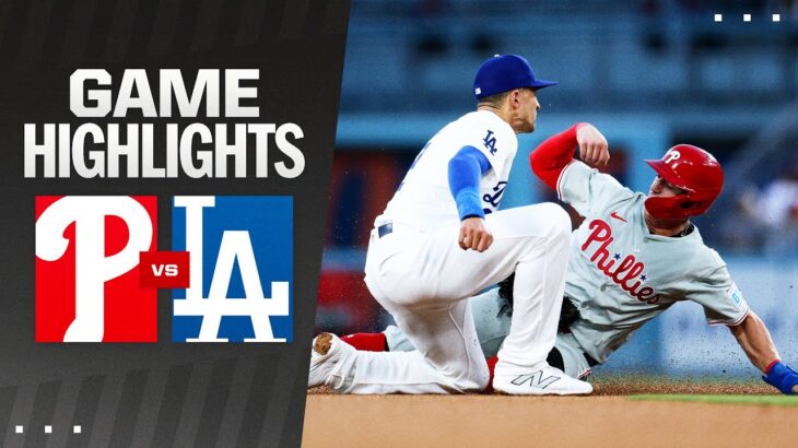 Phillies vs. Dodgers Game Highlights (8/6/24) | MLB Highlights