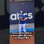 SHOHEI OHTANI TIENE su PRIMERA SESIÓN de BULLPEN con DODGERS de LOS ÁNGELES