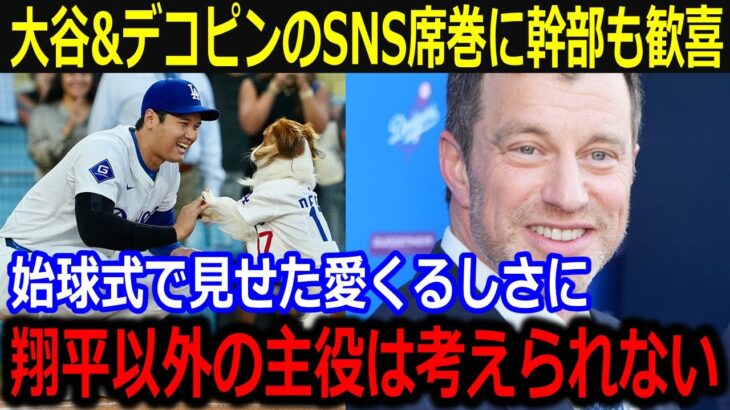 大谷&デコピンが公式SNSを独占！「完全に主役だよ」ド軍幹部も仰天の影響力に話題持ち切り【最新 MLB 大谷翔平 山本由伸】