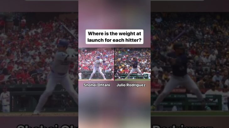 Shohei Ohtani vs. Julio Rodriguez – Where Is The Weight At Launch For Each Hitter?