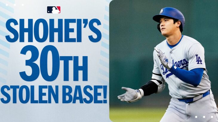 Shohei Ohtani’s 30th stolen base of the season! (Joins 30-30 Club) 🔥 | 大谷翔平ハイライト