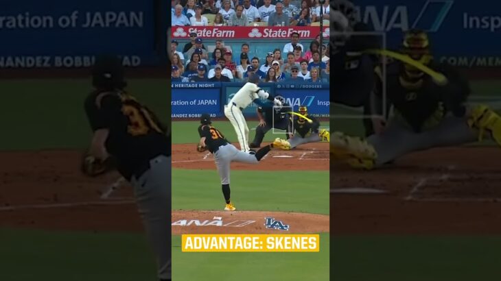 We call that big on big 😤 Paul Skenes takes this round against Shohei Ohtani