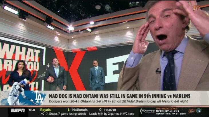 FIRST TAKE | “INCREDIBLE!”- Mad Dog is mad Shohei Ohtani was still in game in 9th inning vs Marlins