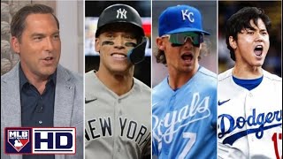 MLB Network | Mark Derosa decides NL MVP done for Shohei Ohtani; AL MVP: Aaron Judge or Bobby Witt?