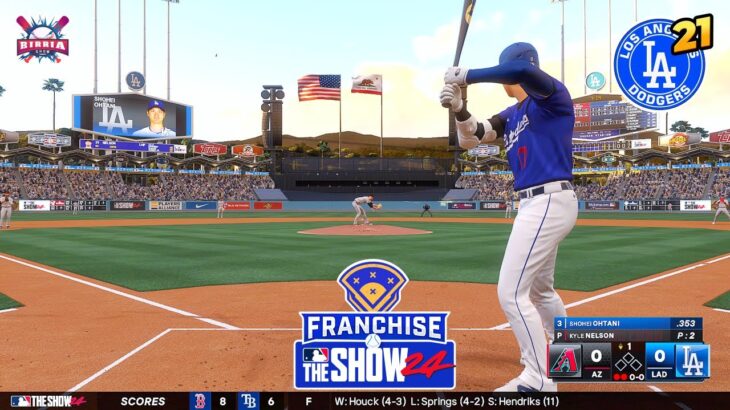 MLB The Show 24 L.A. Dodgers vs Diamondbacks | Shohei Ohtani – Franchise Mode #21 Gameplay PS5 4K