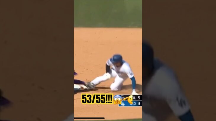 SHOHEI OHTANI IS NOT STOPPING 55th STOLEN BASE!!😱#shorts #mlb #baseball