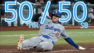 大谷翔平Shohei Ohtani 44HR/46SB，趕進度單場連三盜，大谷翔平盜壘成功率「從55％暴增92％」，邁向史無前例的50HR/50SB 俱樂部第一人。