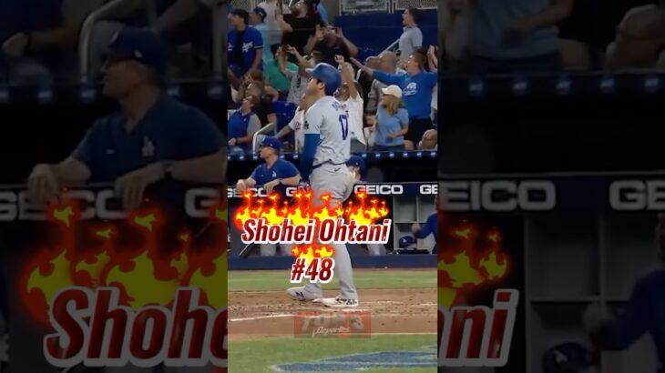 Shohei Ohtani BLASTS his 48 HOMER 💪 #shorts #mlb #baseball