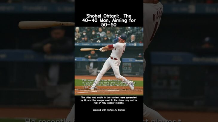 Shohei Ohtani:  The 40-40 Man, Aiming for 50-50 #new #shorts