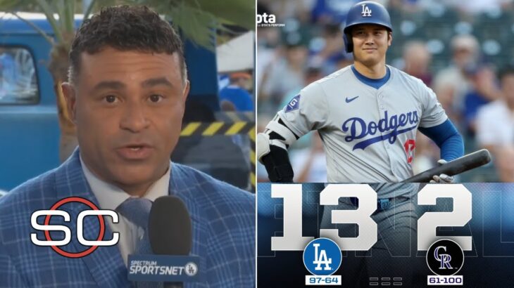 “Shohei Ohtani is truly a legend” – ESPN react to Los Angeles Dodgersdominate Colorado Rockies 13-2