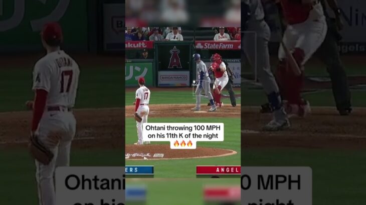 Shohei Ohtani is unreal 😳 He was also leading the MLB in HRs #shorts