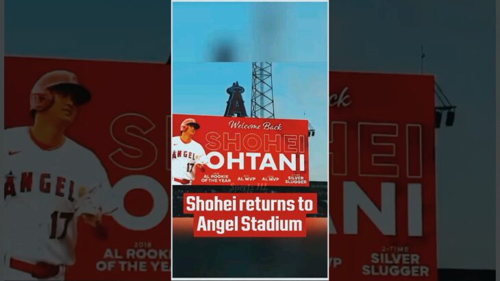 Shohei Ohtani return to Angel Stadium #mlb #mlbb #baseball #shorts @MLB