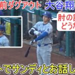 試合直前ダグアウト～ネクストでサンディ？とお話し～【大谷翔平選手】Shohei Ohtani vs Angels 2024