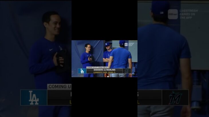 Shohei Ohtani’s bullpen in Miami #shorts #mlb #dodgers #shoheiohtani