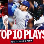 Top 10 Plays of the Week! (Shohei reaches 50/50 & the Guardians walk off into the postseason!)