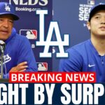 URGENT! Dave Roberts TALKS about Shohei Ohtani PITCHING in the PLAYOFFS! [Los Angeles Dodgers News]