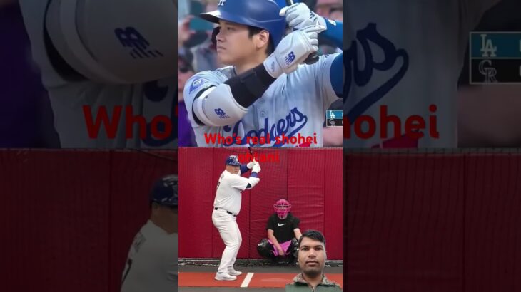 Who is the real shohei ohtani.#baseball #golf #athlete #batflip