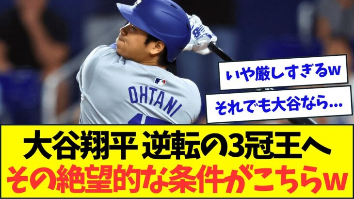 大谷翔平、首位打者への条件があまりに厳し過ぎるww【なんJなんG反応】【2ch5ch】