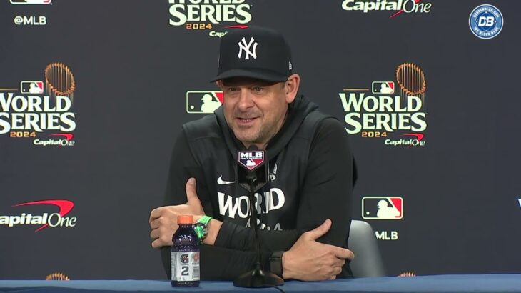 2024 World Series: Aaron Boone on Yankees roster decisions & Shohei Ohtani possibly pitching