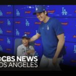 Dodger superfan talks about meeting Shohei Ohtani  and throwing the first pitch