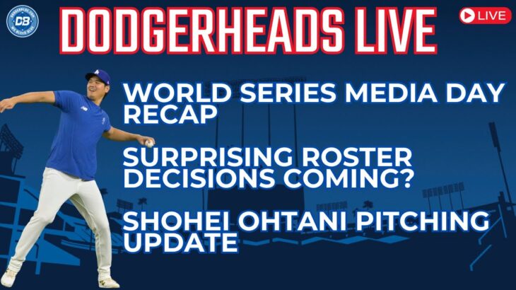 DodgerHeads Live: Shohei Ohtani pitching decision & more from Dodgers World Series media day