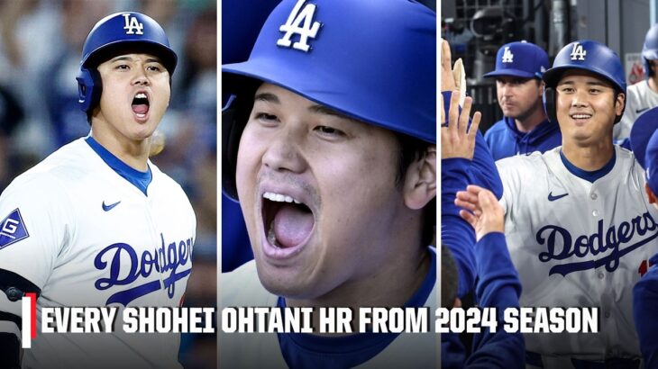 EVERY SHOHEI OHTANI HOMER FROM THE 2024 MLB REGULAR SEASON 🔥 | ESPN MLB