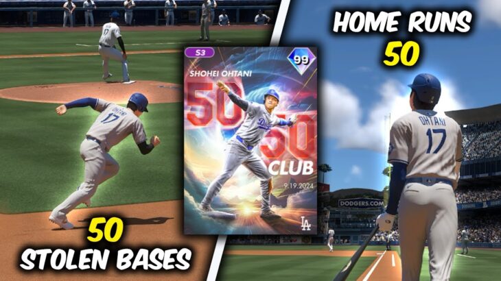 Hitting 50 Homeruns and Stealing 50 Bases With Shohei Ohtani In One Video!