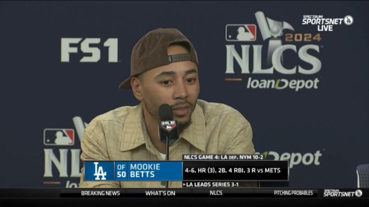 “LA will advance to World Series” – Mookie Betts speaks on Shohei Ohtani and Dodgers beat Mets 10-2