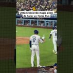 La rutina mágica de Shohei Ohtani con Los Angeles Dodgers antes de batear y hacer un home run #mlb