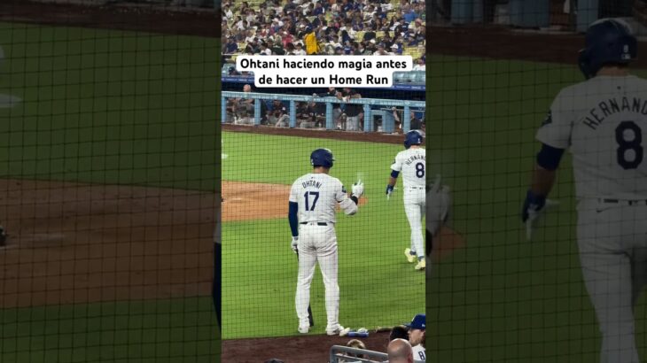 La rutina mágica de Shohei Ohtani con Los Angeles Dodgers antes de batear y hacer un home run #mlb