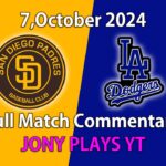 Los Angeles Dodgrers Vs Sandieo Padres Live  | Full Match Commentary | 7,October 2024 Live-1