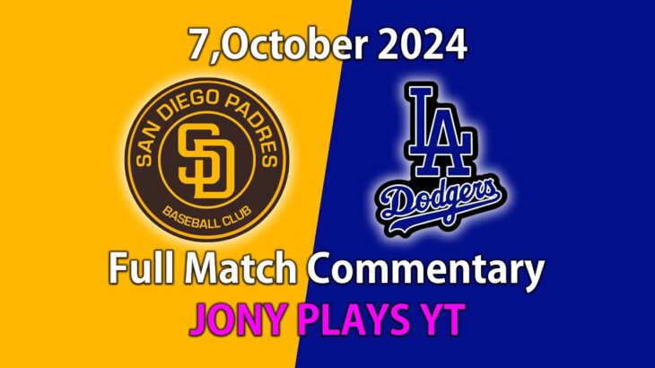 Los Angeles Dodgrers Vs Sandieo Padres Live  | Full Match Commentary | 7,October 2024 Live-1