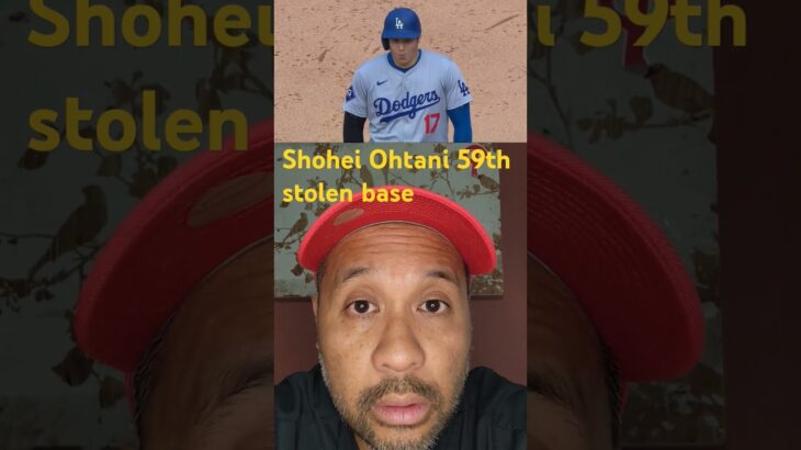 SHOHEI OHTANI 59TH STOLEN BASE | DODGERS  vs. Rockies | Dodgers highlights (9/30/24) #shorts