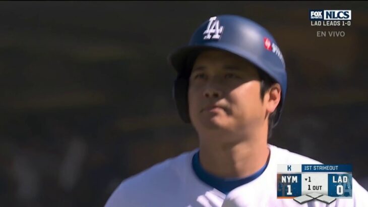 ⚾ SHOHEI OHTANI, frío con el bate en el Juego 2 de la NLCS METS vs. DODGERS | MLB