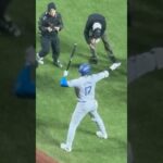 SHOHEI TELLS THEM TO MOVE! Shohei Ohtani Warming up vs Mets! #mlbjapan #mlbdominicana #dodgers  #mlb