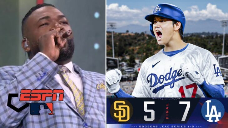 “Shohei Ohtani is the GOAT!” – David Ortiz on Dodgers beat Padres in Game 1 of NL Division Series