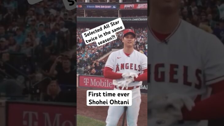 Shohei Ohtani is the first player selected All Star twice in the same season #shoheiohtani #mlbb