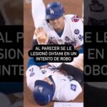 Shohei Ohtani se Lastima el Brazo Tratando de Robarse la Base en la Serie Mundial | #Shorts #Dodgers