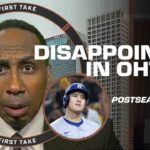 Stephen A. POINTS OUT Shohei Ohtani’s STRUGGLES in the postseason 👈 | First Take