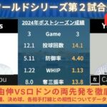 【２４年ワールドシリーズ第２試合先発】山本由伸VSロドンの両先発を徹底解説球種、決め球、相手打線との相性について分析 #CalrosRodon #山本由伸  #大谷翔平 #ヤンキース #ドジャース