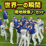 ドジャース世界一‼️WS制覇の瞬間とハグの嵐の一部始終ノーカット 大谷はバーンズと仲良すぎ🤣 【現地映像】ワールドシリーズ10/30vsヤンキース第5戦ShoheiOhtani