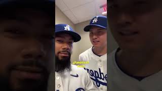 EL DOMINICANO TEOSCAR HERNANDEZ: LE ENSEÑA A SHOHEI OHTANI A PRONUNCIAR EL ESPAÑOL #mlb #dodgers