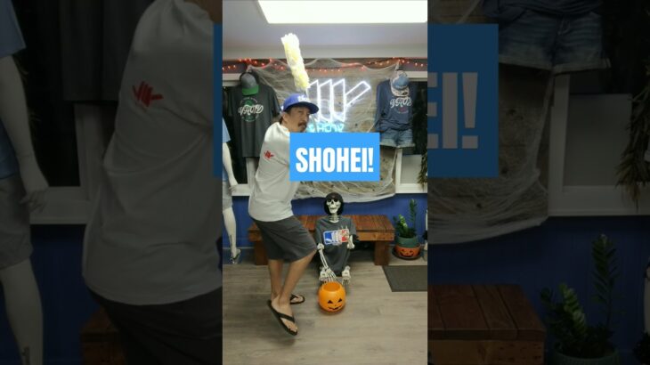 Shohei Ohtani batting stance and swing! Get these Tees now! #VH07V #findYOURaloha #AlohaRevolution