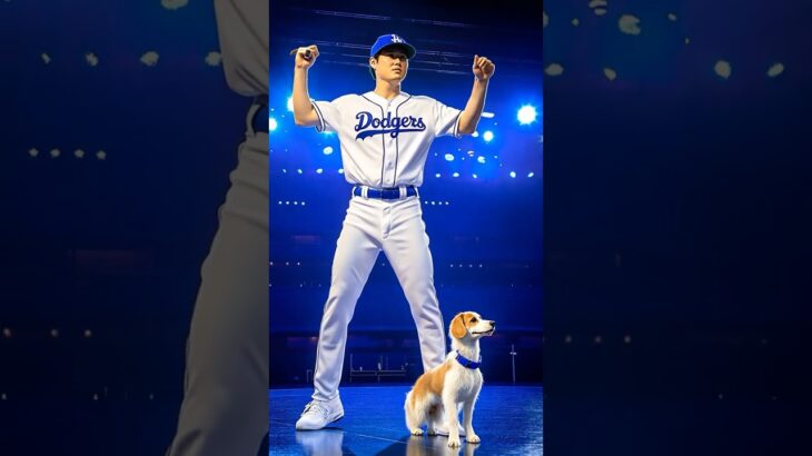 Shohei Ohtani fuses with his dog on AGT  #agt #americansgottalent