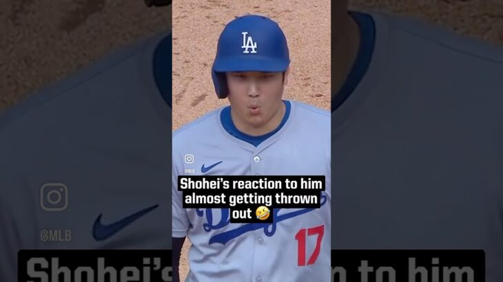 Shohei Ohtani’s Reaction After Telling Austin Barnes to Steal | Almost Gets Thrown Out! 😯😅#dodgers