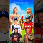 Taylor Swift, Travis Kelce, Randy Orton vs Roman Reigns, Shohei Ohtani, Sydney Sweeney 💥 #shorts