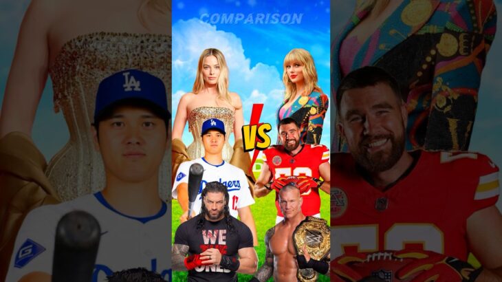 Taylor Swift, Travis Kelce, Randy Orton vs Roman Reigns, Shohei Ohtani, Sydney Sweeney 💥 #shorts