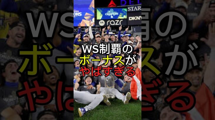 【大谷翔平】ドジャースのWS制覇ボーナスがやばすぎる #shoheiohtani #大谷翔平 #mlb #ドジャース